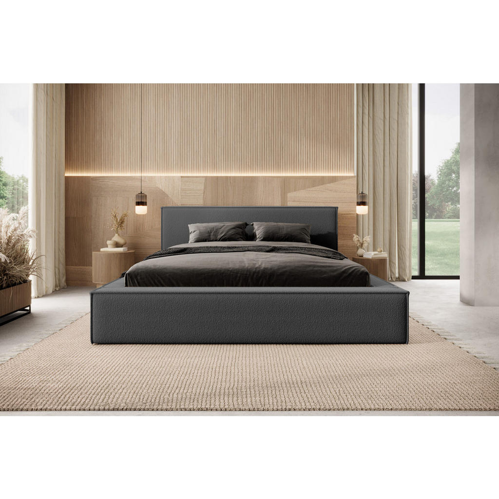 Thumbnail - Fedve Polsterbett, Graphit, Textil, 120x200 cm, Schlafzimmer, Betten