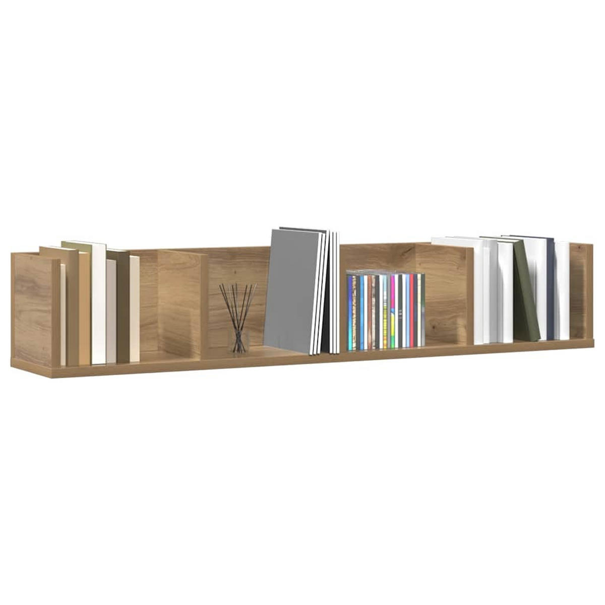CD-WANDREGAL Artisan-Eiche 100/18/18 Cm Holzwerkstoff - Braun, Holzwerkstoff (18/18/100cm) - vidaXL