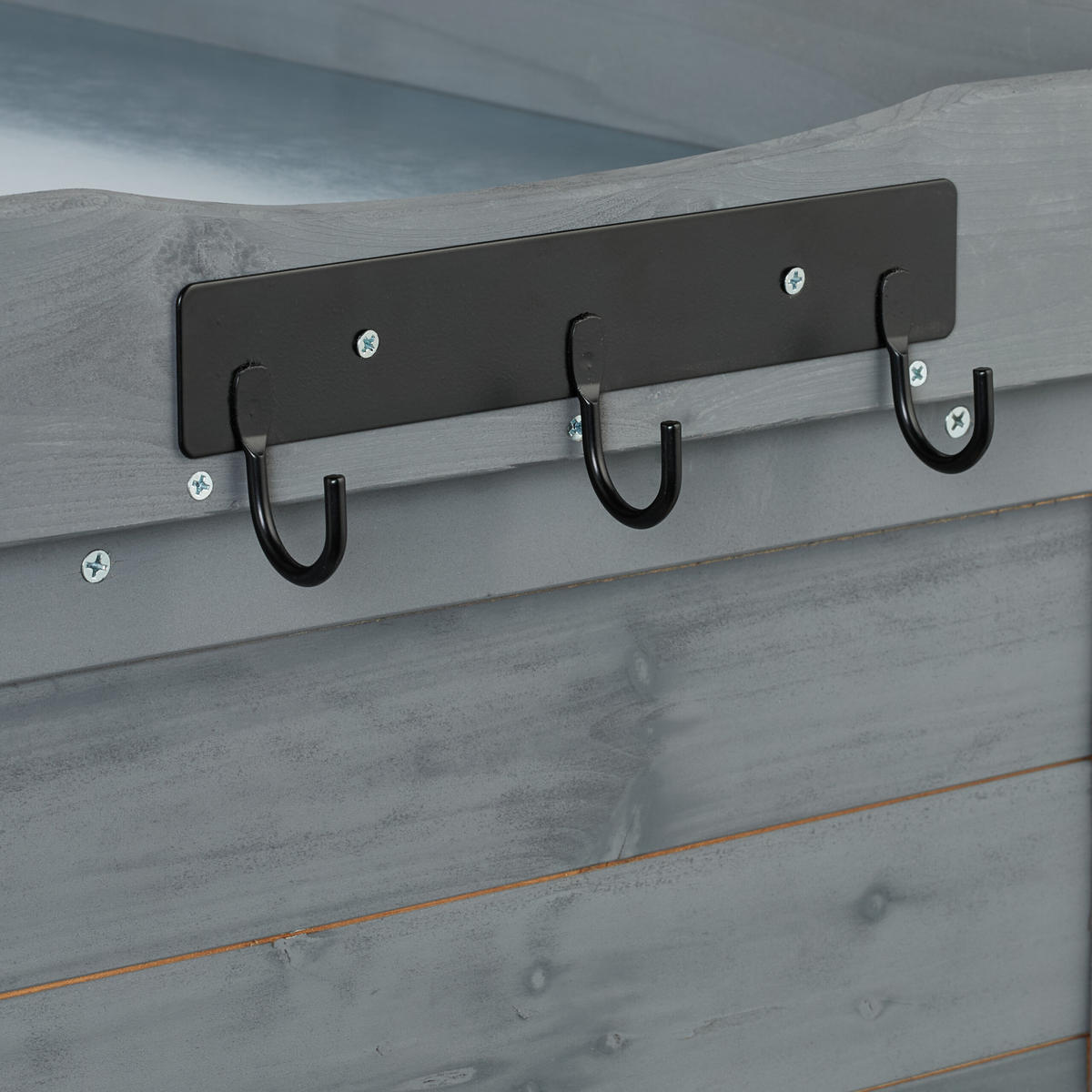 PFLANZTISCH - Grau, Holz/Metall (45/90/92cm) - Relaxdays