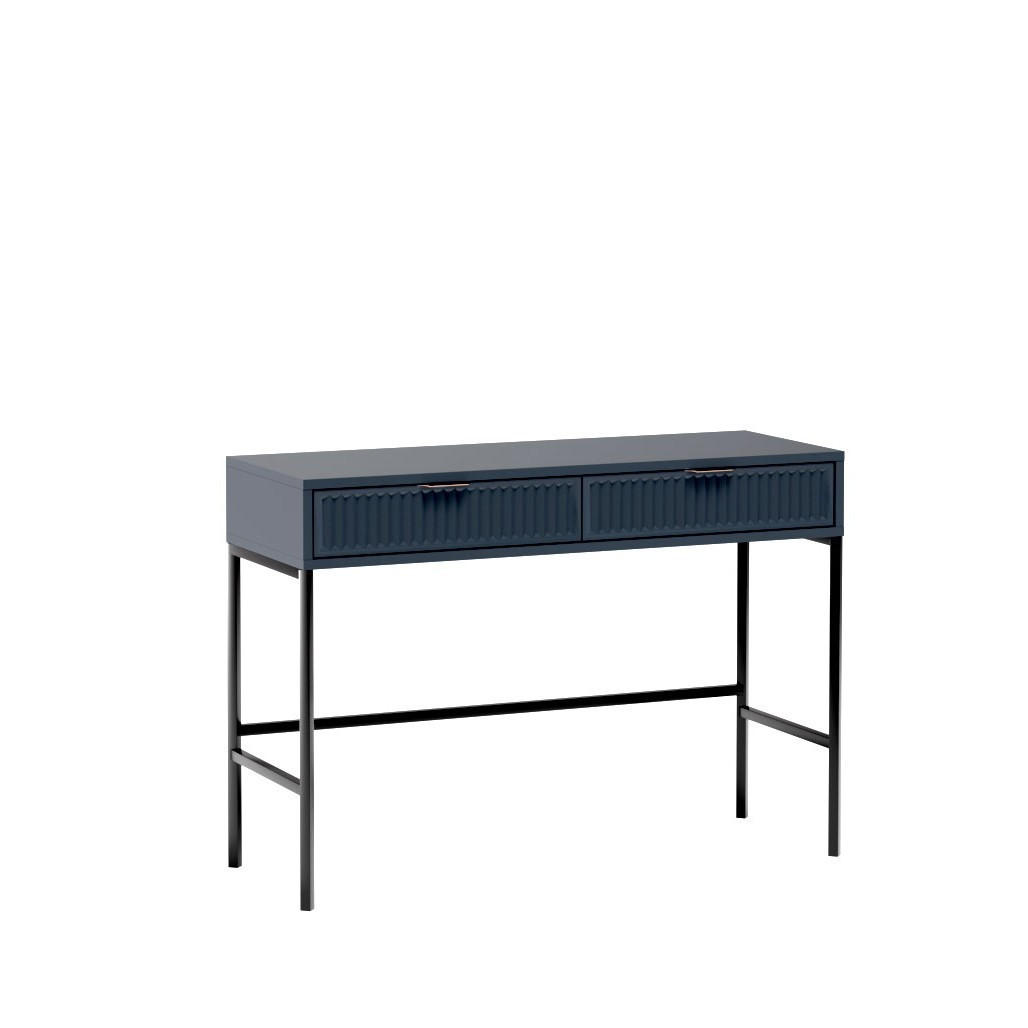 KONSOLENTISCH ZIGO mit 110 / 78 / 40,6, Blau - Blau, Holzwerkstoff (40.6/110/78cm) - MASSENO