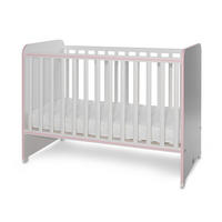 BABYBETT Sweet Dream 120 x 60 cm pink 120 x 60 cm, 2 Ebenen, Schlupfsprossen, Melamin, ohne Matratze - Rosa, Holzwerkstoff (60/120cm) - Lorelli