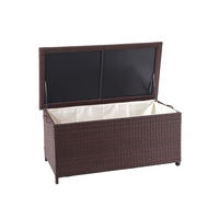 KISSENBOX aus Poly-Rattan HxBxT 51x100x50cm Premium braun 170L - Braun, Kunststoff (100/51/50cm) - PROREGAL