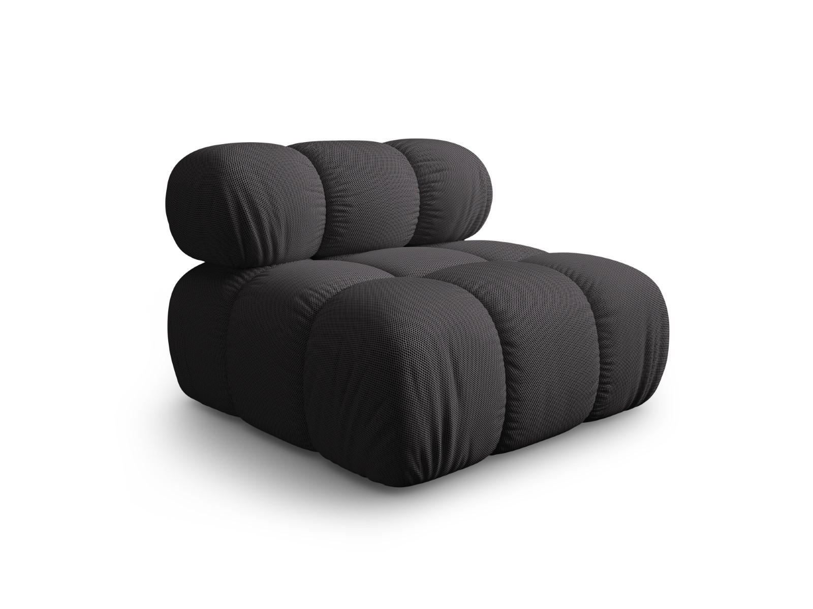 MODUL Bellis aus 3D-Stoff expresso - Graubraun, Textil (94/70/94cm) - Micadoni