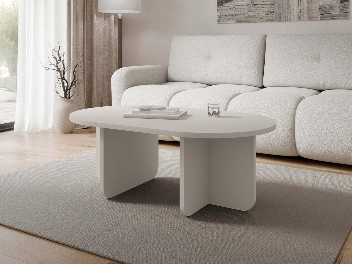 COUCHTISCH Xuala - Sandfarben, Holzwerkstoff (65/110/42cm) - MIRJAN24