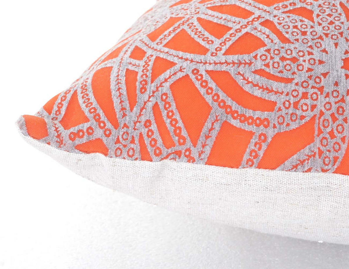 DEKO-KISSEN BAROCK Orange - Orange, Textil (12/45/45cm) - MCW