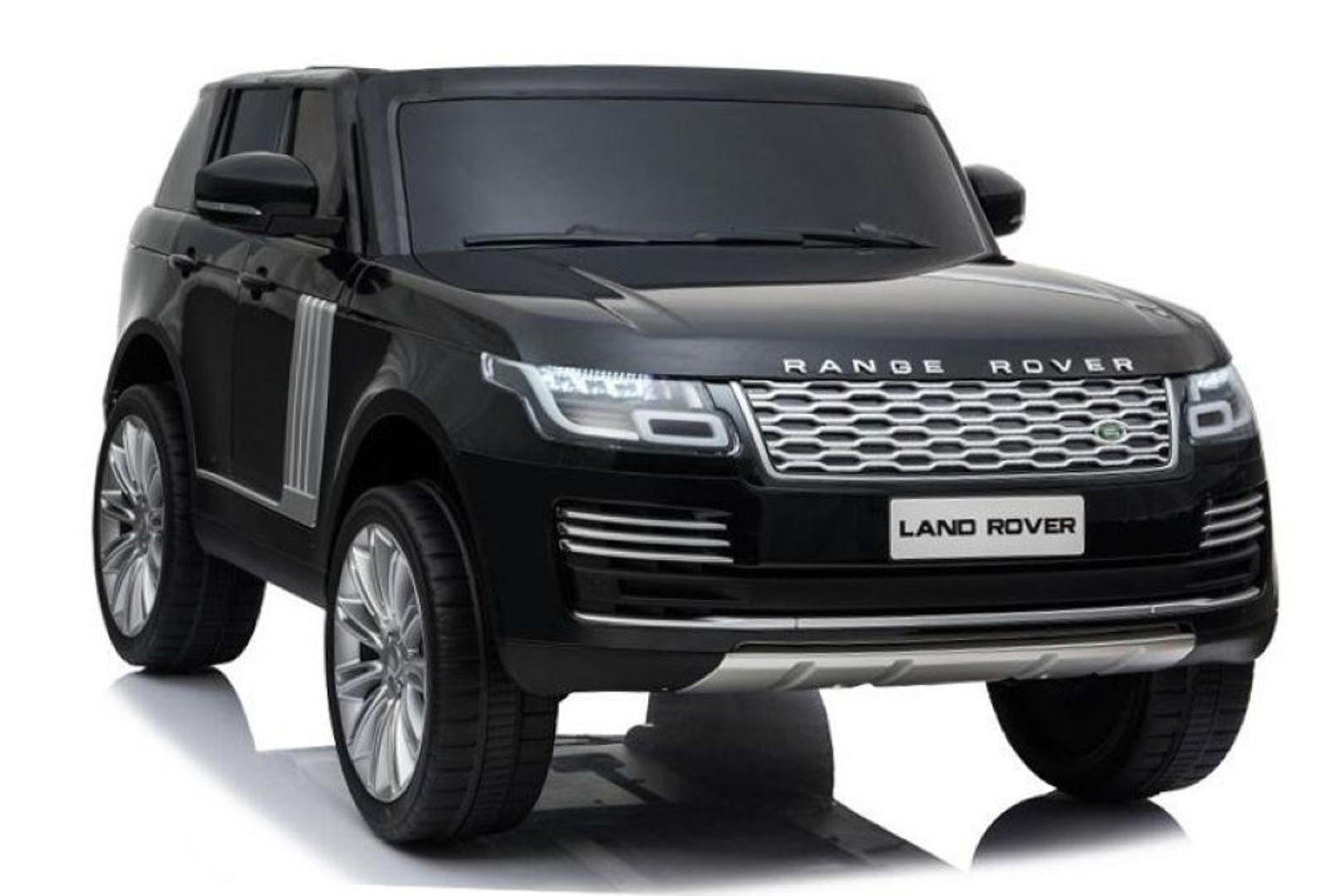 ELEKTROAUTO Land Rover Range Rover schwarz Allradantrieb, EVA-Reifen, Kunstledersitz, lizenziert, Zweisitzer - Schwarz, Kunststoff (149/80/43cm) - Es-Toys