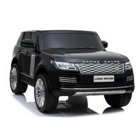 ELEKTROAUTO Land Rover Range Rover schwarz Allradantrieb, EVA-Reifen, Kunstledersitz, lizenziert, Zweisitzer - Schwarz, Kunststoff (149/80/43cm) - Es-Toys