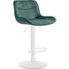 BARHOCKER Samt grün - Weiß/Grün, Textil/Metall (49/85/51cm) - CLP