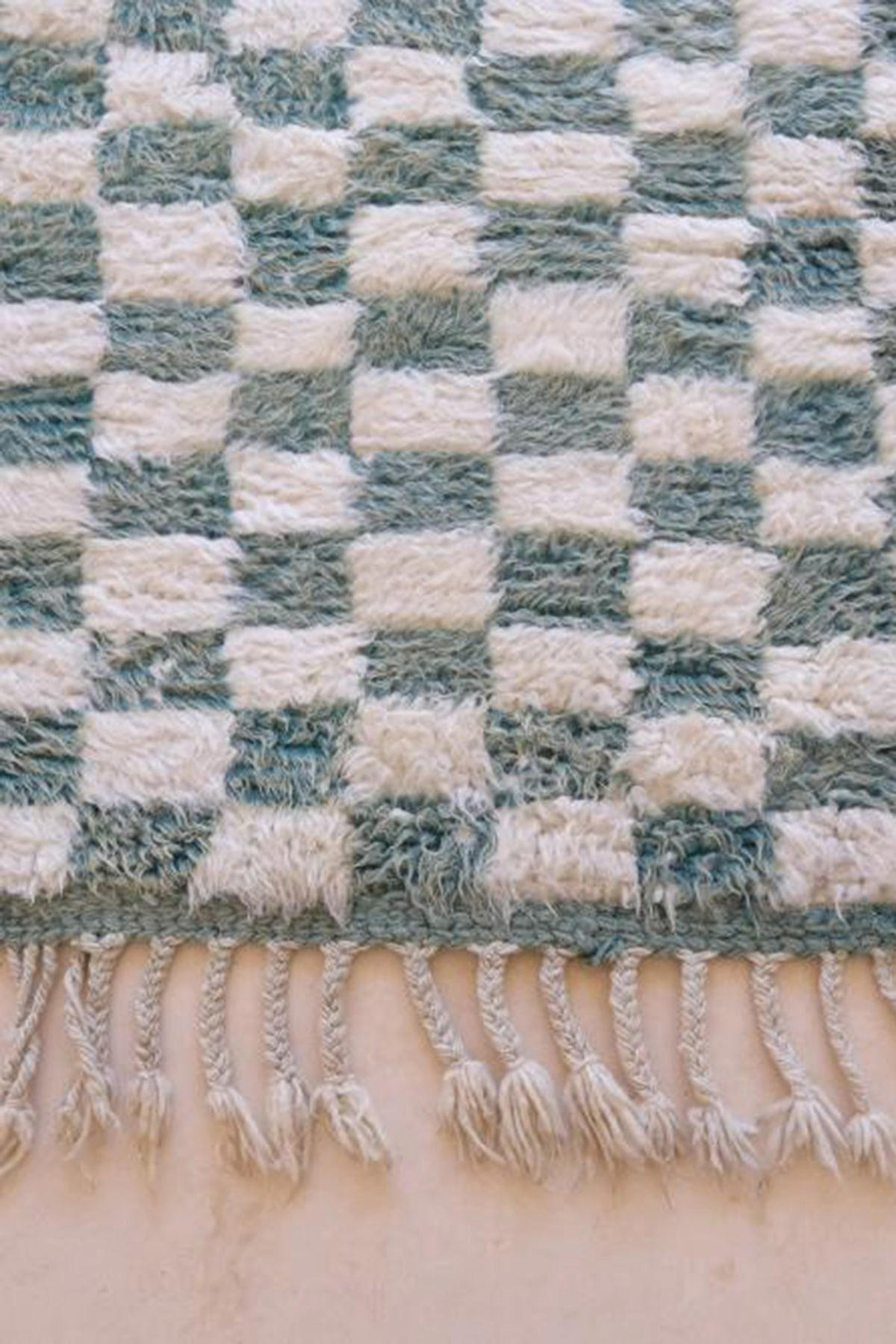 BERBERTEPPICH aus reiner Wolle 193x 212 cm - Grün, Naturmaterialien (193/212cm) - AFK Living