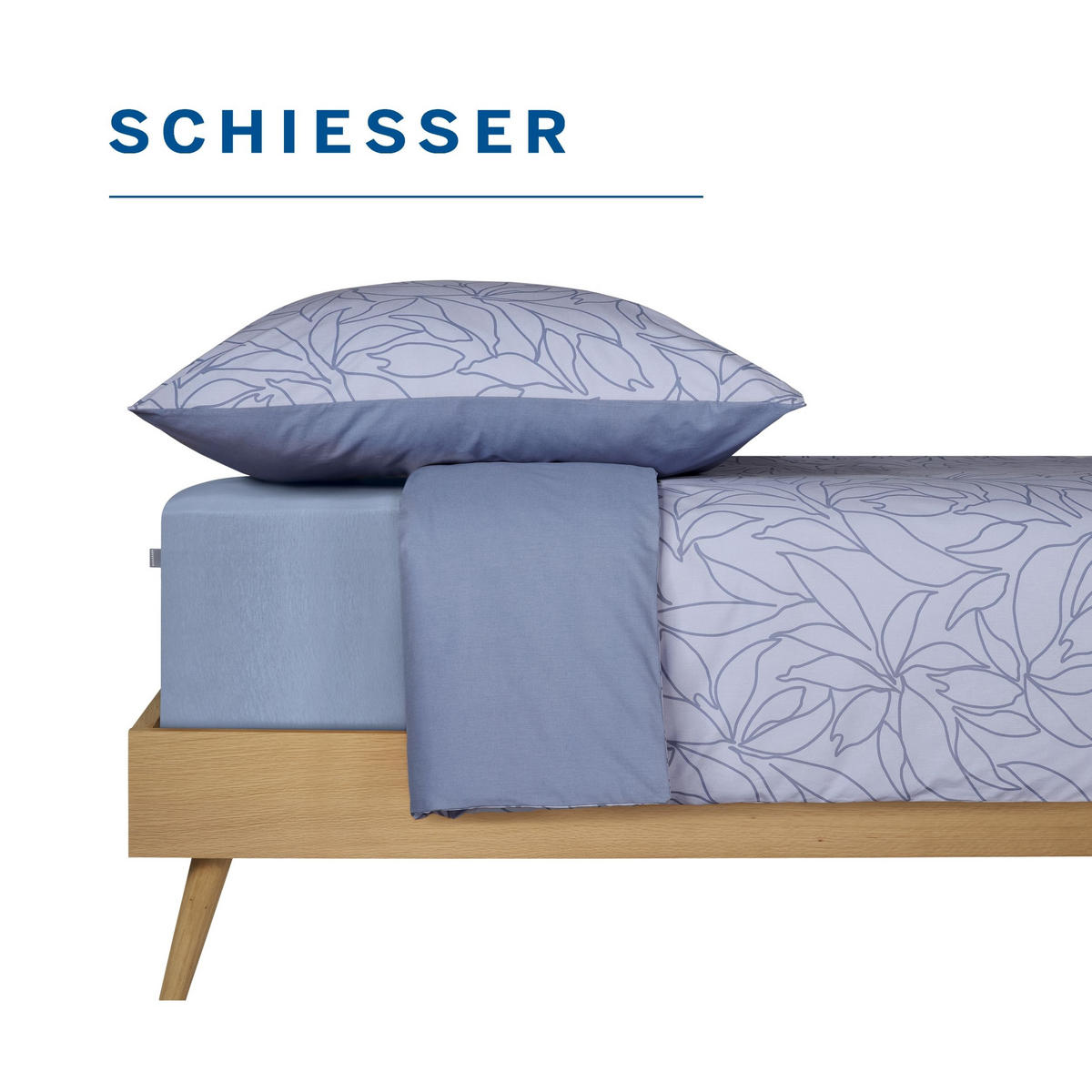 SPANNBETTLAKEN Jessi 100% Baumwolle 150x200 cm Lavendel - Violett, Textil (150/200cm) - SCHIESSER