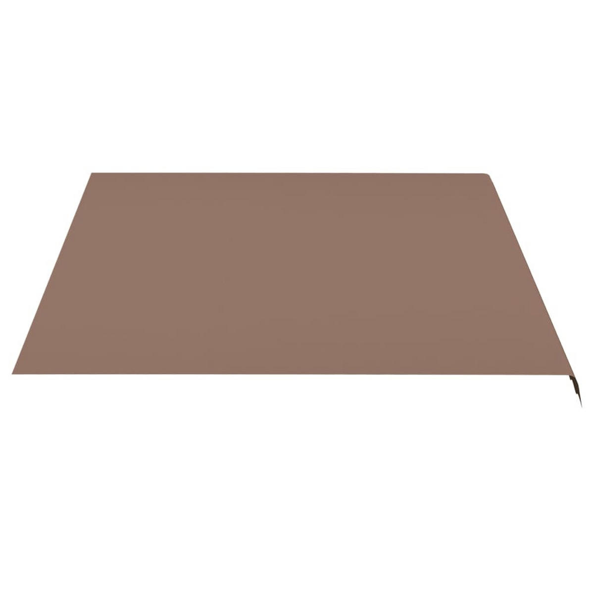 MARKISENSTOFF mit Volant| Braun, für 450x350cm Rahmen | Markisenbespannung Markisentuch - Braun, Textil (430/0.3/345cm) - DELUKE