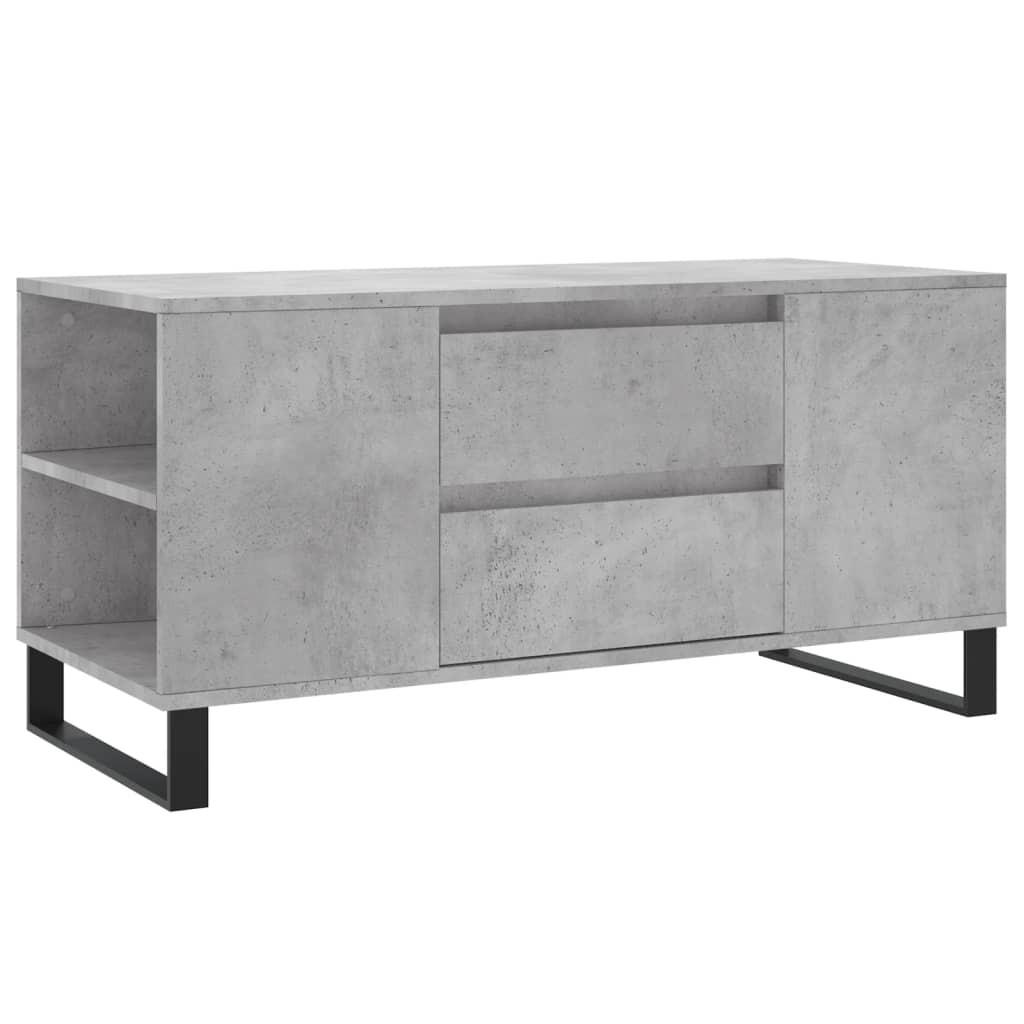 COUCHTISCH Betongrau 102x44,5x50 cm Holzwerkstoff - Grau, Holzwerkstoff (102/44.5/50cm) - furnicato