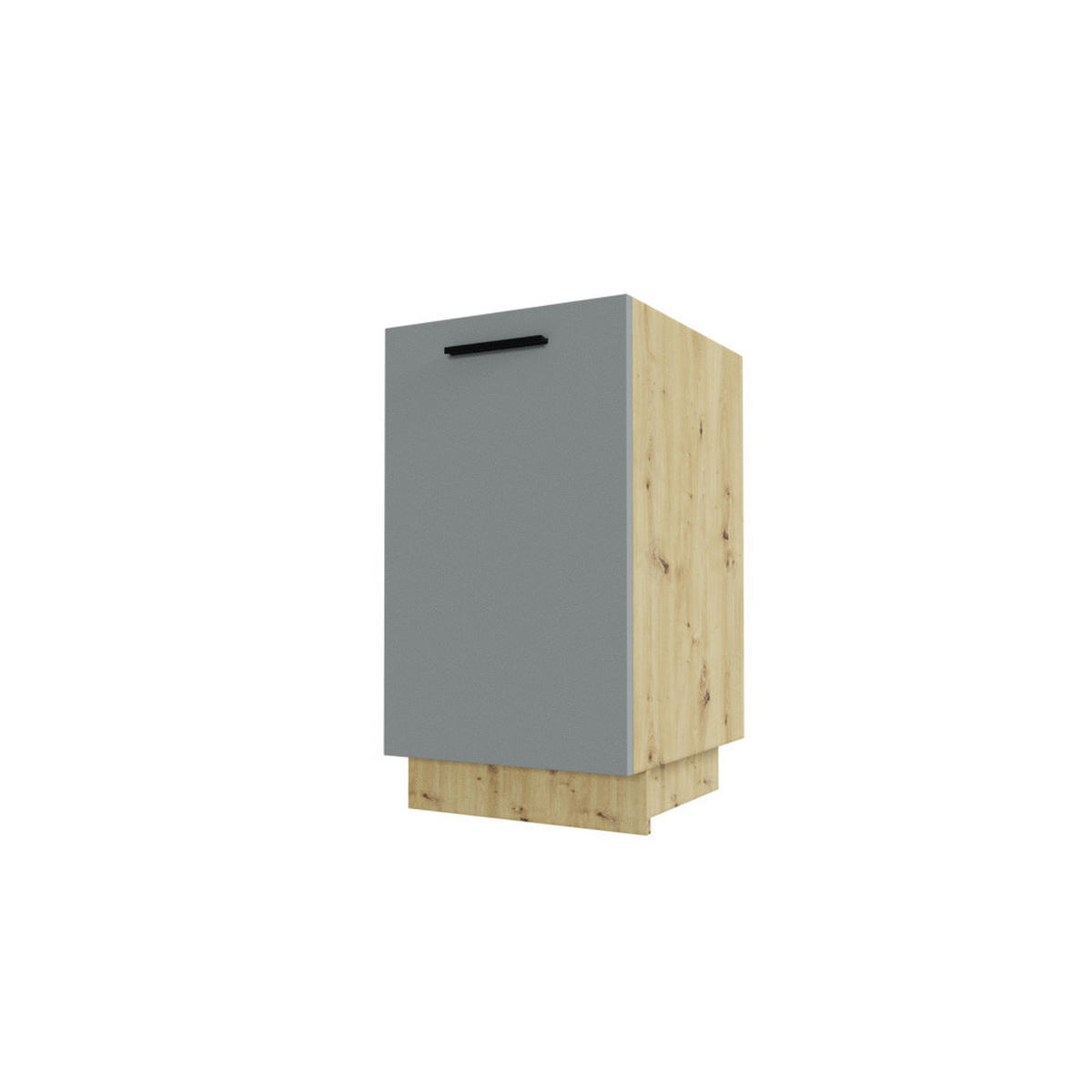 KÜCHENUNTERSCHRANK Bonn Dust Grey Matt / Eiche Artisan Matt 45 / 50 / 82cm - Eiche Artisan/Grau, Holz/Holzwerkstoff (45/82/50cm) - Feldmann-Wohnen