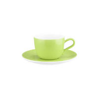 KAFFEETASSE MIT UNTERTASSE Liberty Pure Colors Lime Green 260 ml - Grün, Keramik (0.26L) - Seltmann Weiden