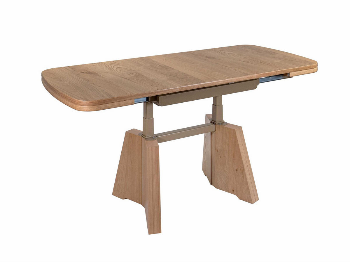 COUCHTISCH höhenverstellbar und ausziehbar Callida 90x54x65 Wildeiche - Wildeiche, Holz (90/65/65cm) - 58aufmkessel