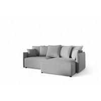 ECKSOFA Minea Mit Schlaffunktion - Grau, Holzwerkstoff/Textil (221/153cm) - Fun Möbel