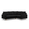 ECKSOFA Blank rechts schwarz - Schwarz, Textil (223/172cm) - SIMKAM Furniture