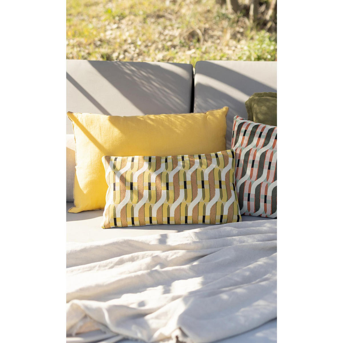 KISSEN Zeff Celeste mango 40 x 65 cm - Gelb, Textil (40/65cm) - Vivaraise
