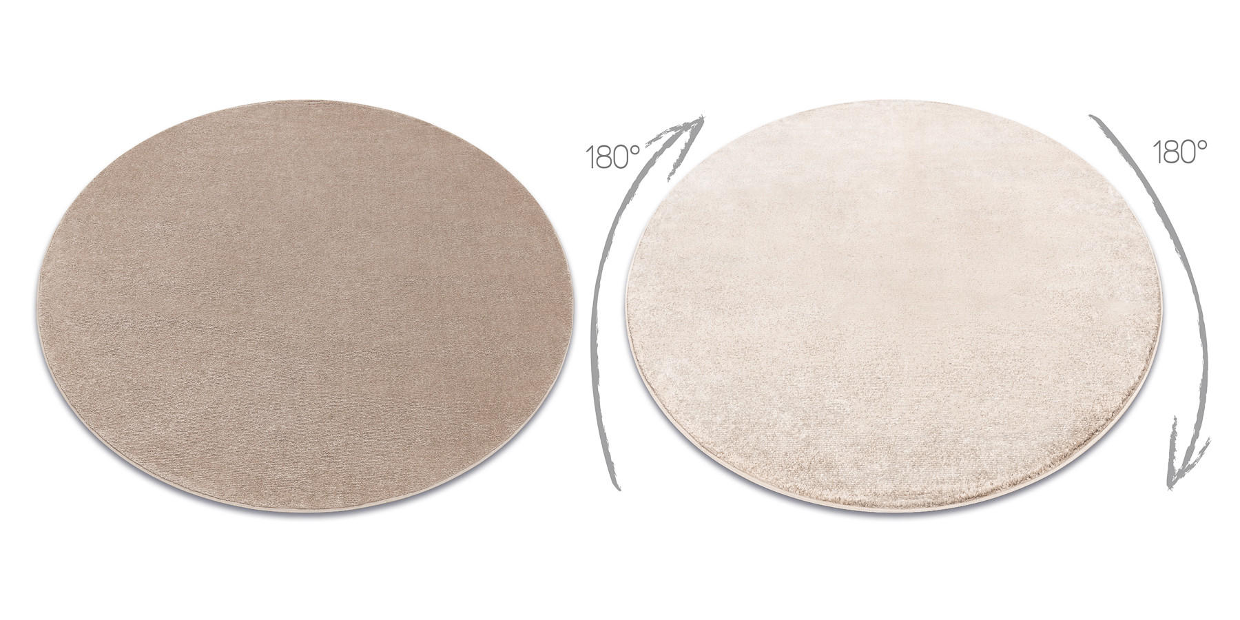 TEPPICH Softy 200 cm - Beige, Textil (200/200cm) - rugsX