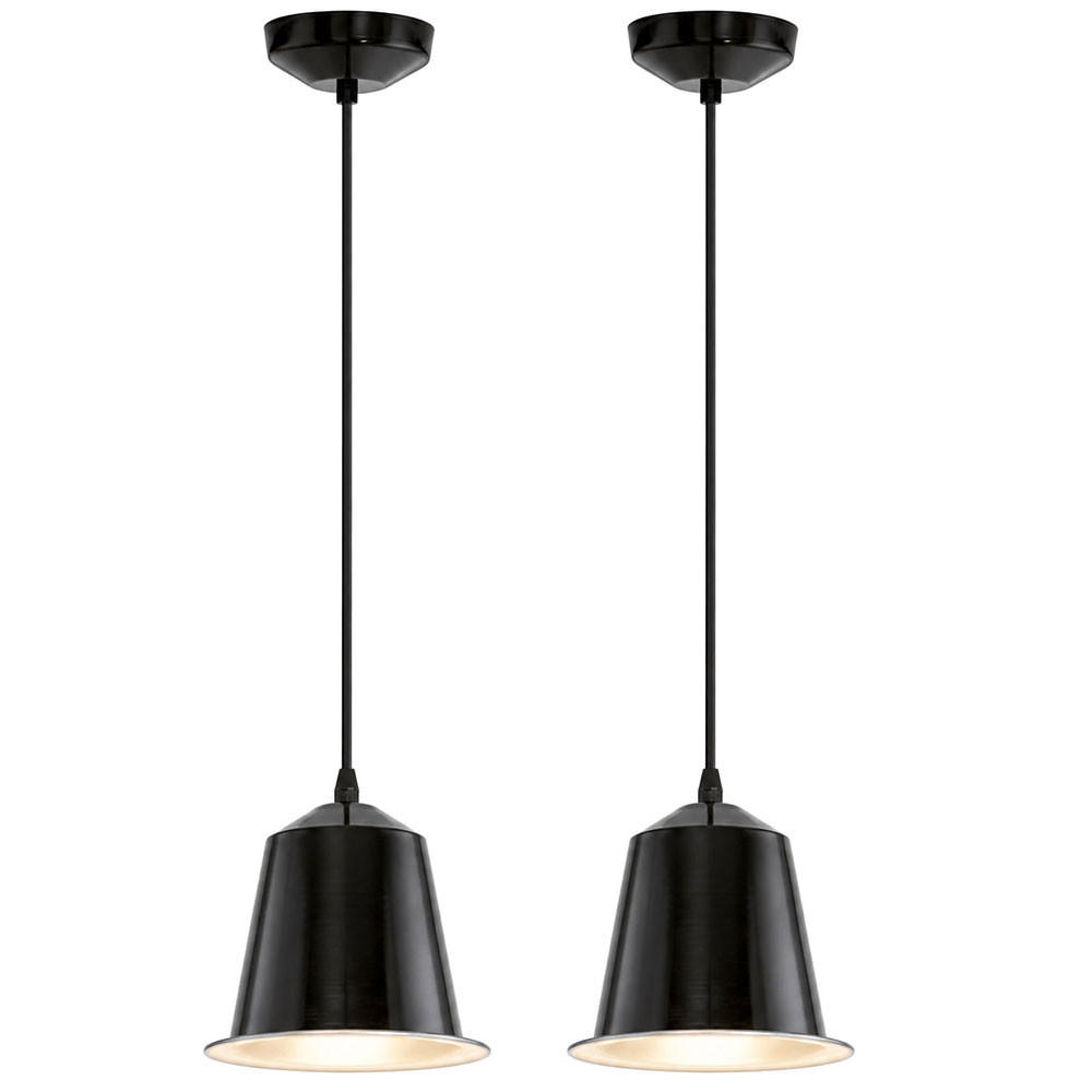 LED HÄNGELEUCHTE Ginosa Schwarz - Schwarz, Metall (17.5/17.5/110cm)