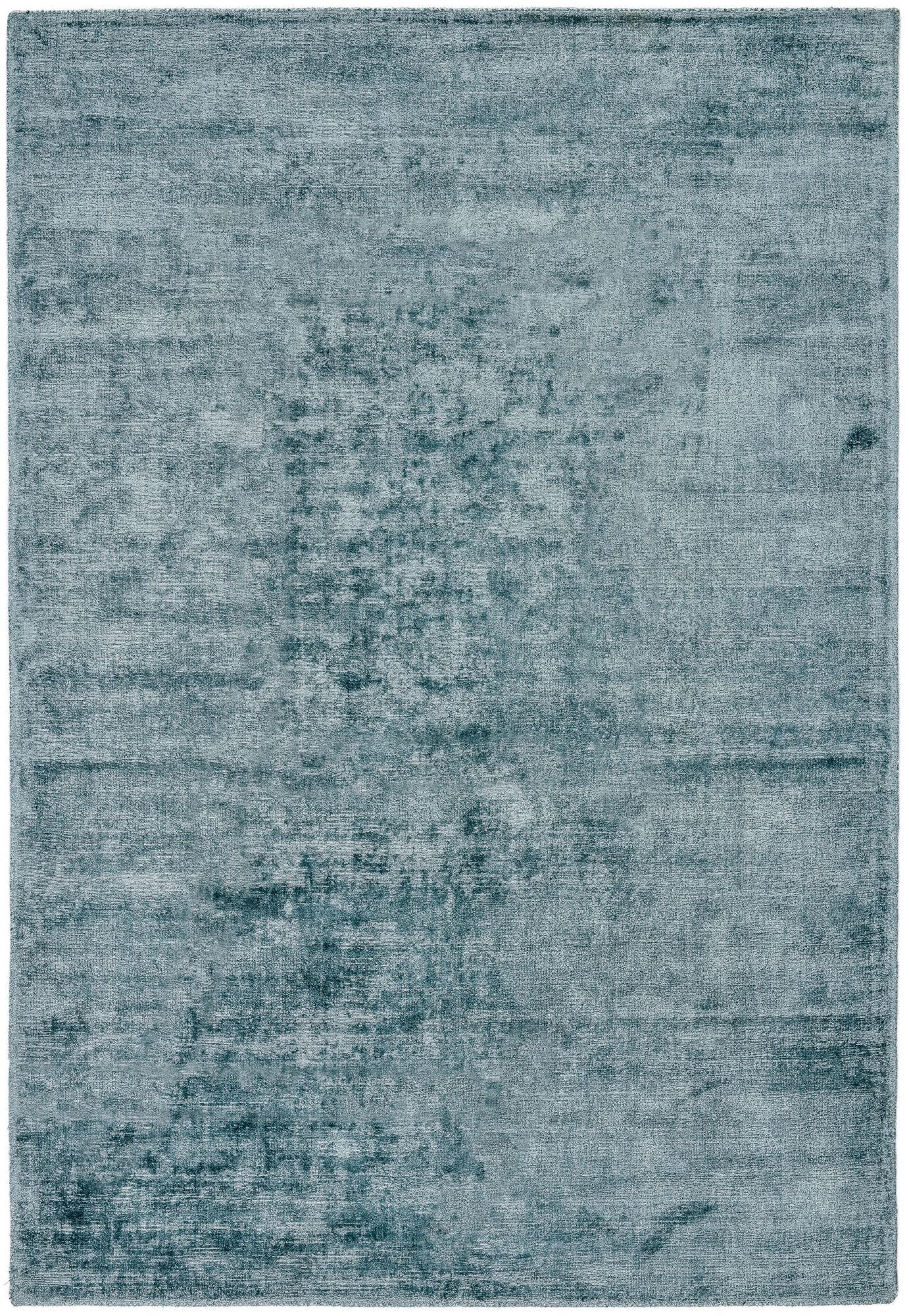 VISKOSETEPPICH Star 70x140 cm - Türkis, Textil (70/140cm) - THEKO