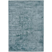 VISKOSETEPPICH Star 240x340 cm - Türkis, Textil (240/340cm) - THEKO