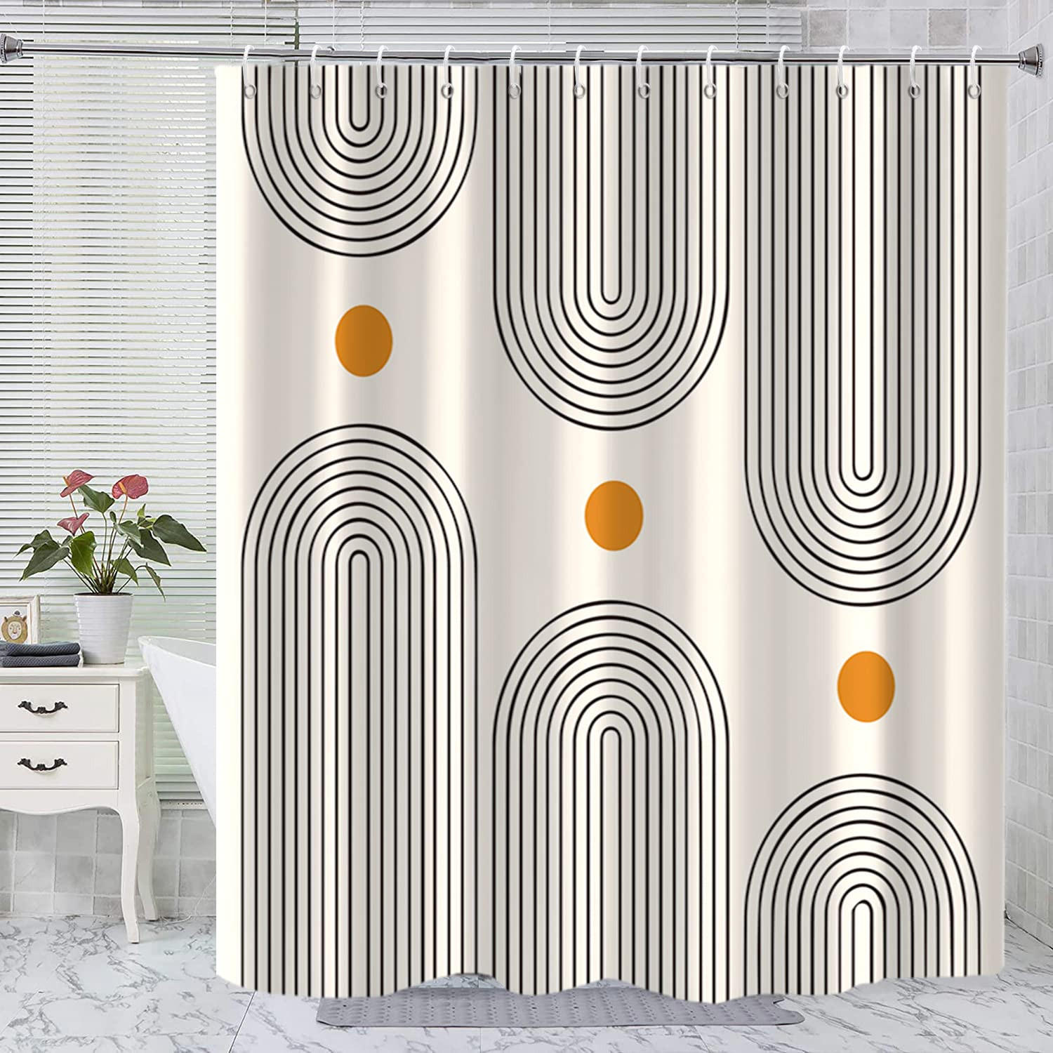 Mcboson Duschvorhang Mehrfarbig 180x200 cm