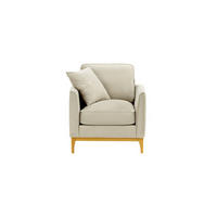 SESSEL Linara-Velluto 2 - Creme, Holz/Textil (81/91/95cm)
