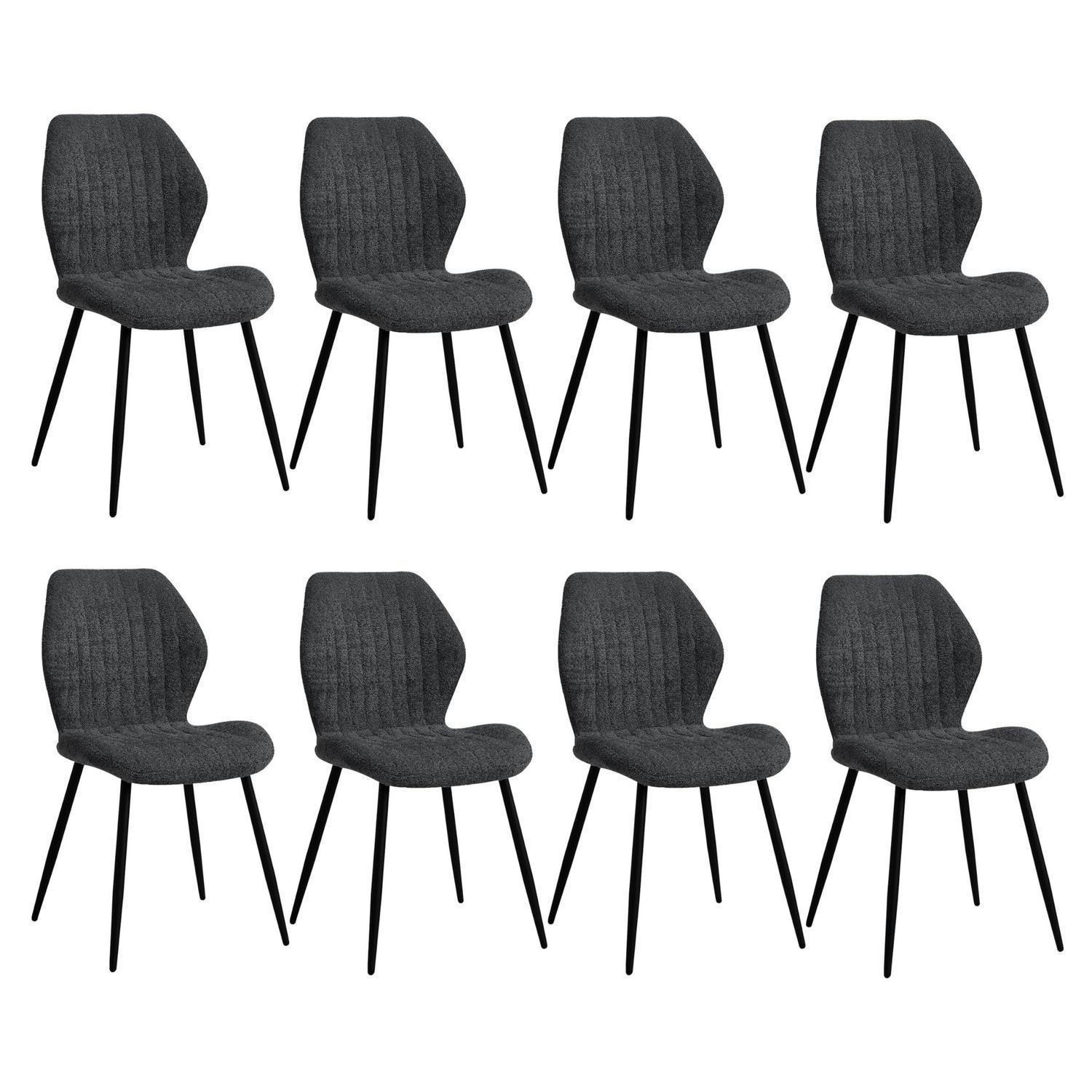 XXXLutz Esszimmerstühle Anthrazit 43x86x47.5 cm