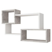 WANDREGAL Trio 005 - Grau, Holzwerkstoff (87/54/18cm) - MIRJAN24