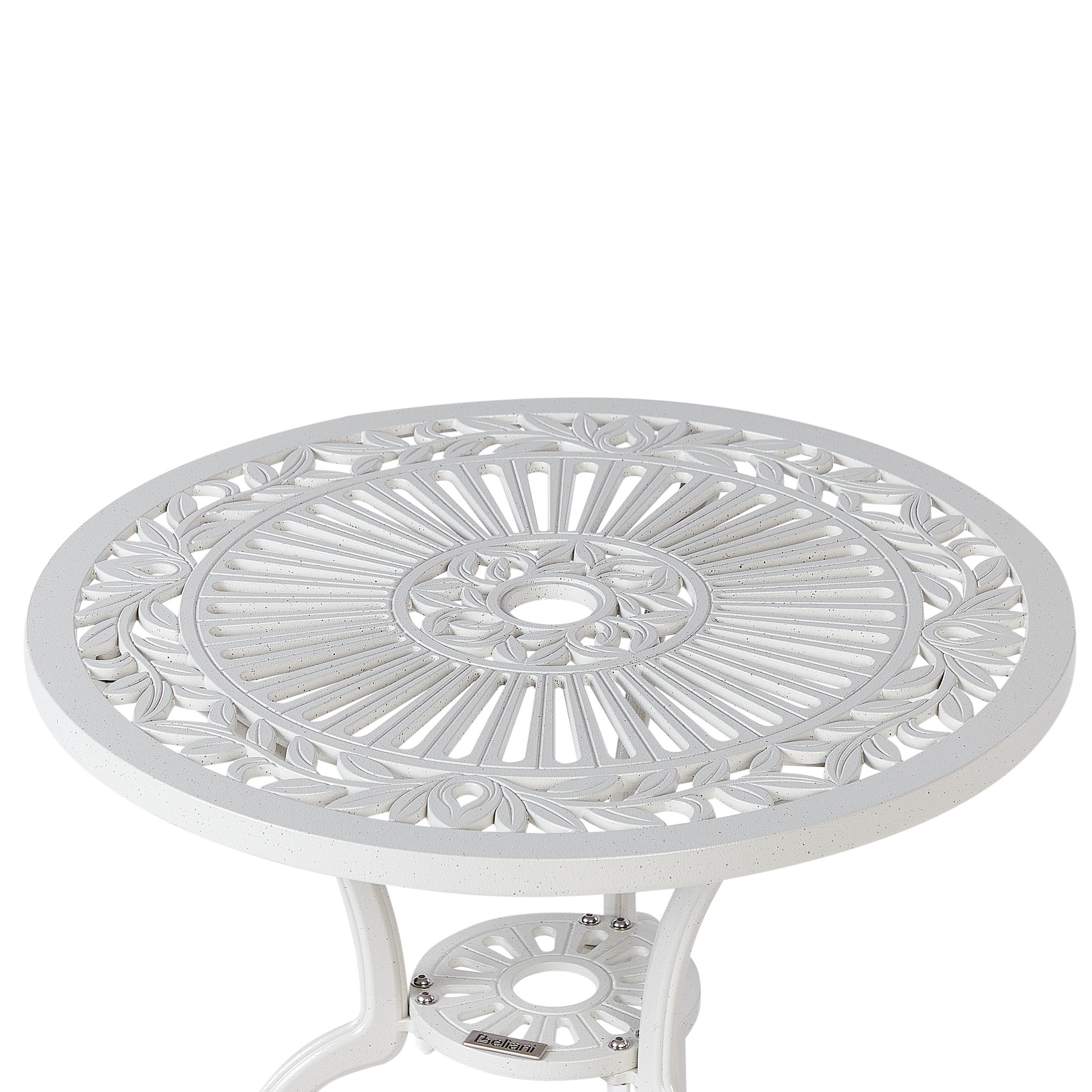 BISTROTISCH Weiß Dascio - Weiß, Metall (61/61/71cm) - Beliani