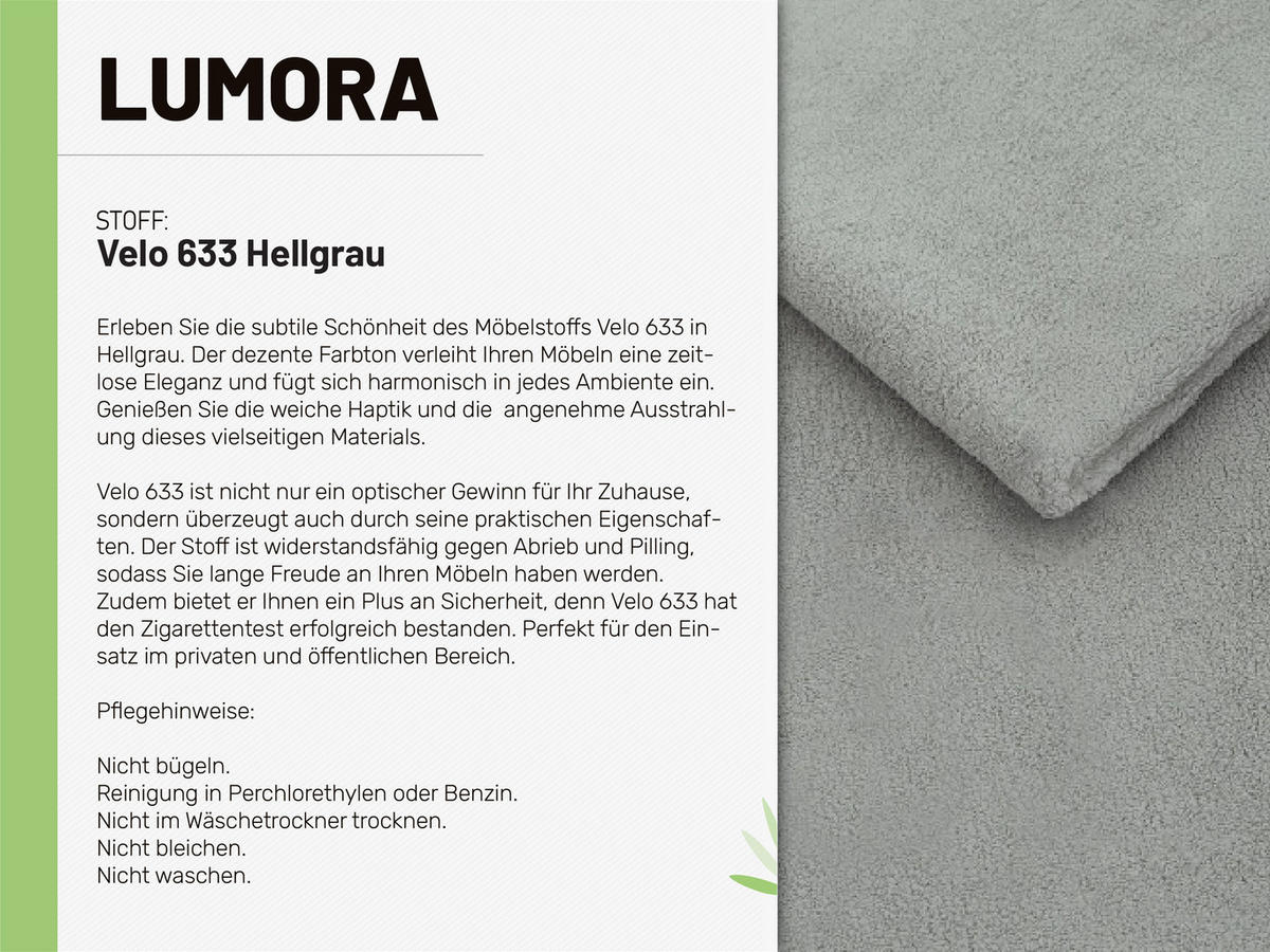 SESSEL Lumora mit Holzbeinen Hellgrau - Hellgrau, Holz (68/82/78cm) - Panda Möbel