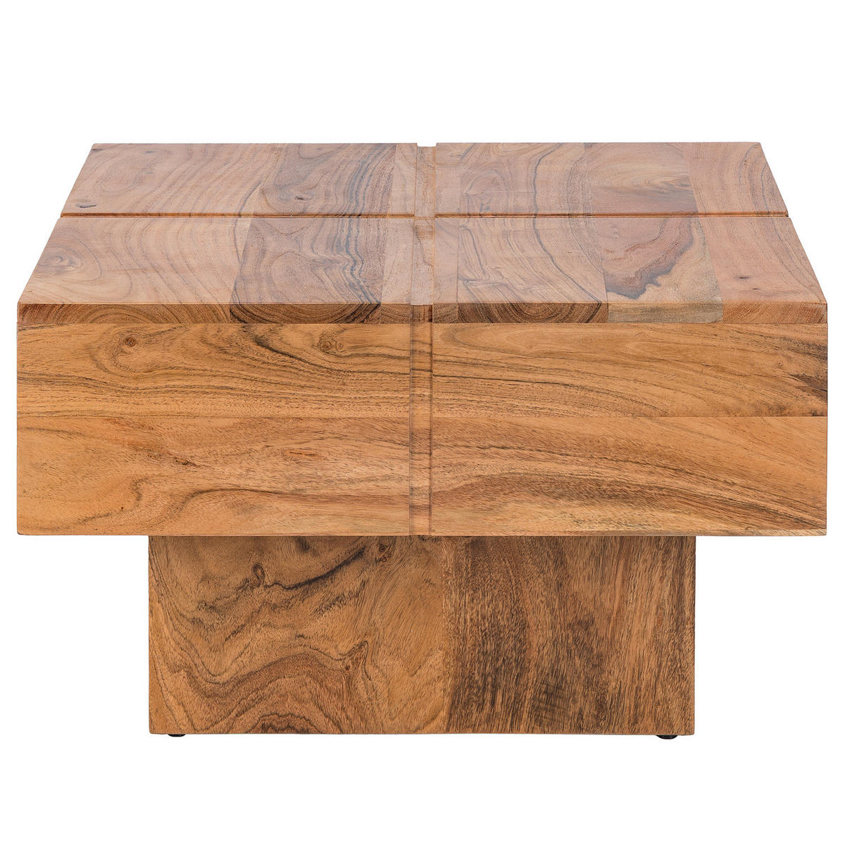 COUCHTISCH - Mango massiv - Akaziefarben, Holz (58/58/35cm) - home24