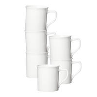 HENKELBECHER Simple weiß 400 ml 6er Set - Weiß, Keramik (0.4L) - Ritzenhoff Breker