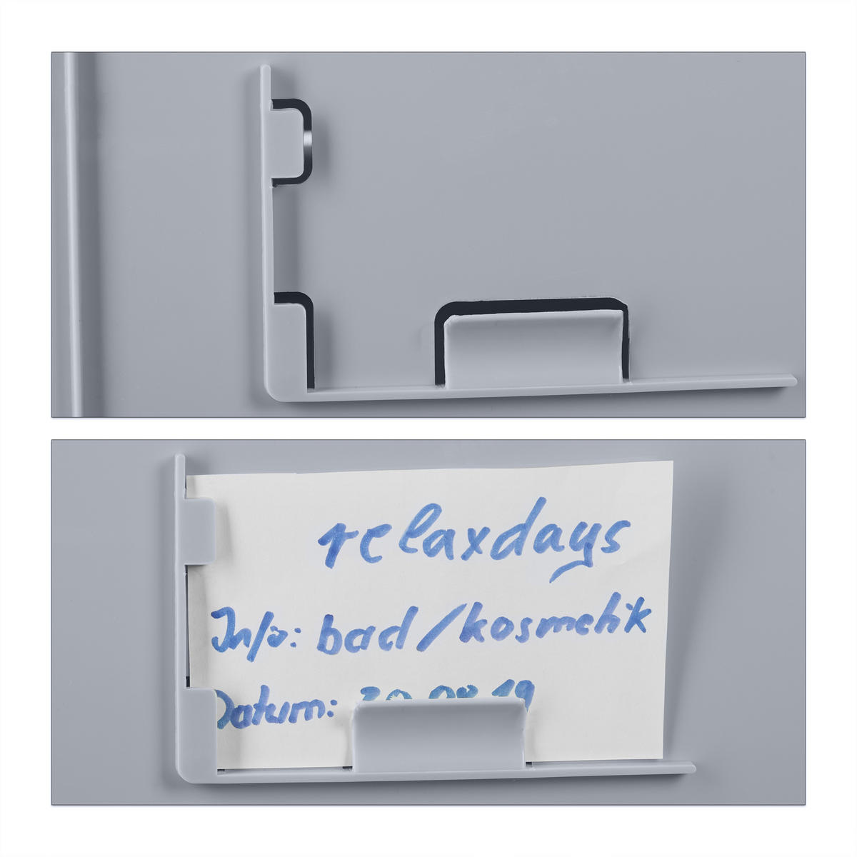 TRANSPORTBOX 60l - Grau, Kunststoff (58.5/32.5/39.5cm) - Relaxdays