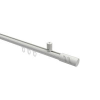 INNENLAUF-GARDINENSTANGEN-SET Sonius Zoena 140 cm, 1-läufig, 20 mm Ø Weiß - Weiß, Metall (140cm) - INTERDECO