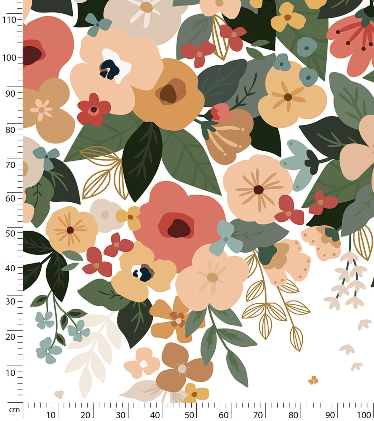 PANORAMA VLIESTAPETE Bloem Blumen 2 m x 2,48 m, mehrfarbig - Pink/Rot, Papier (248/200cm) - Lilipinso