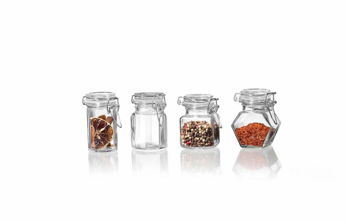 VORRATSGLÄSER Spicy transparent 100 ml 12er Set - Transparent, Glas (5.5/8/5.5cm) - Ritzenhoff Breker