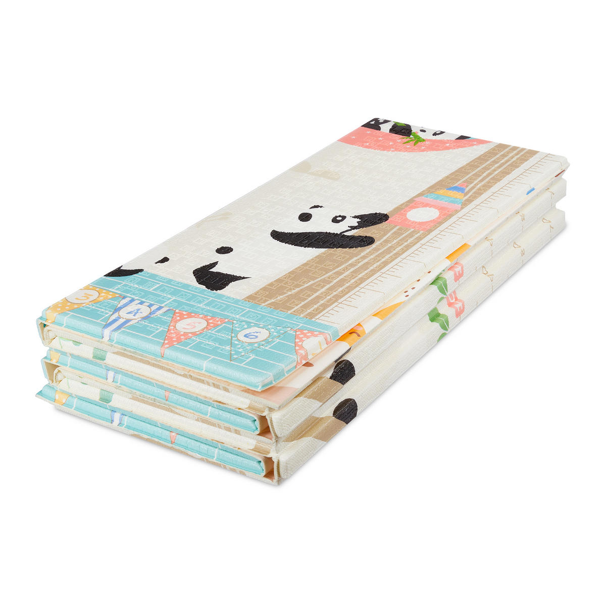 SPIELMATTE - Multicolor, Kunststoff/Textil (195/175cm) - Relaxdays