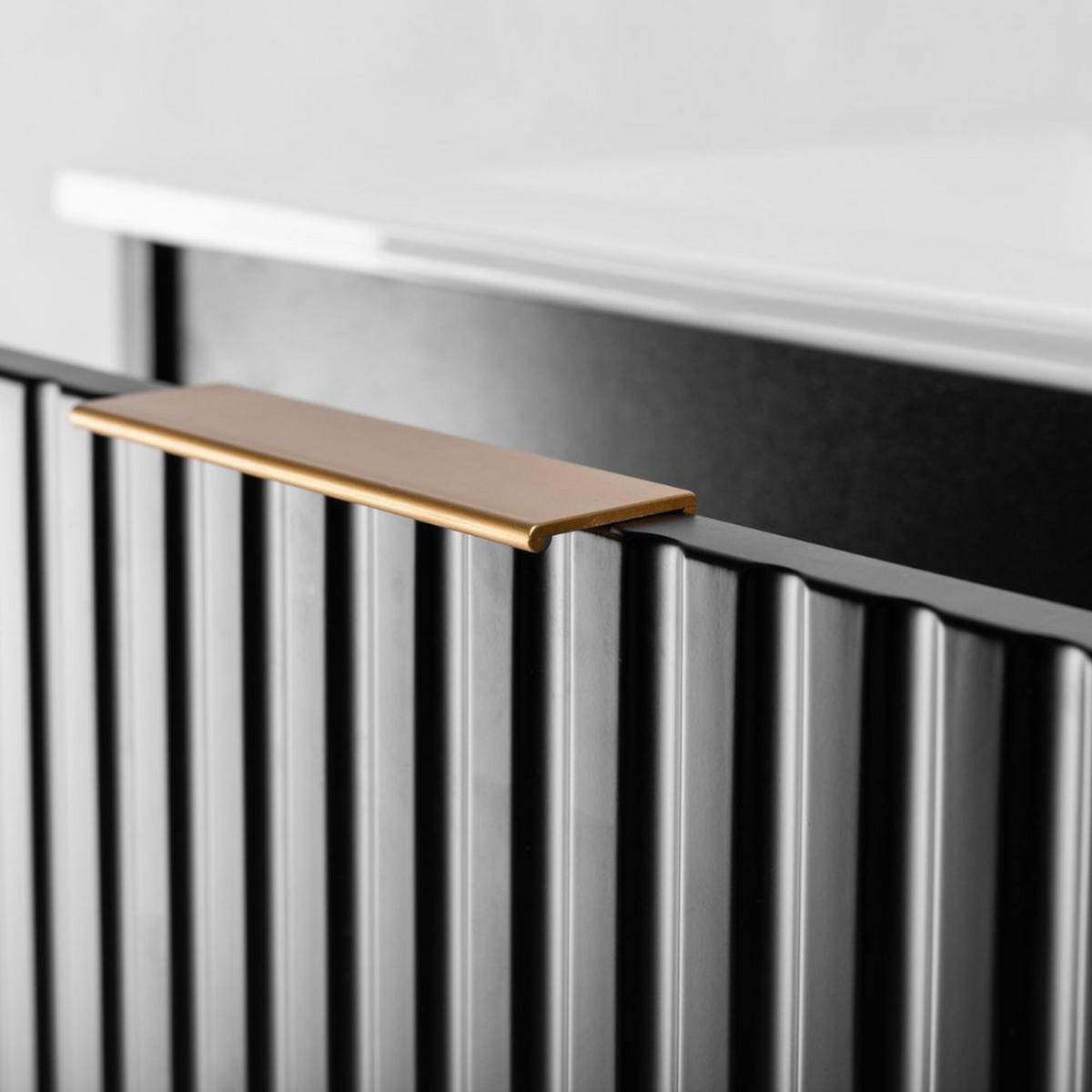 WASCHBECKUNTERSCHRANK Schwarz matt 120/57/46 cm - Schwarz, Holzwerkstoff (120/57/46cm) - Rodan