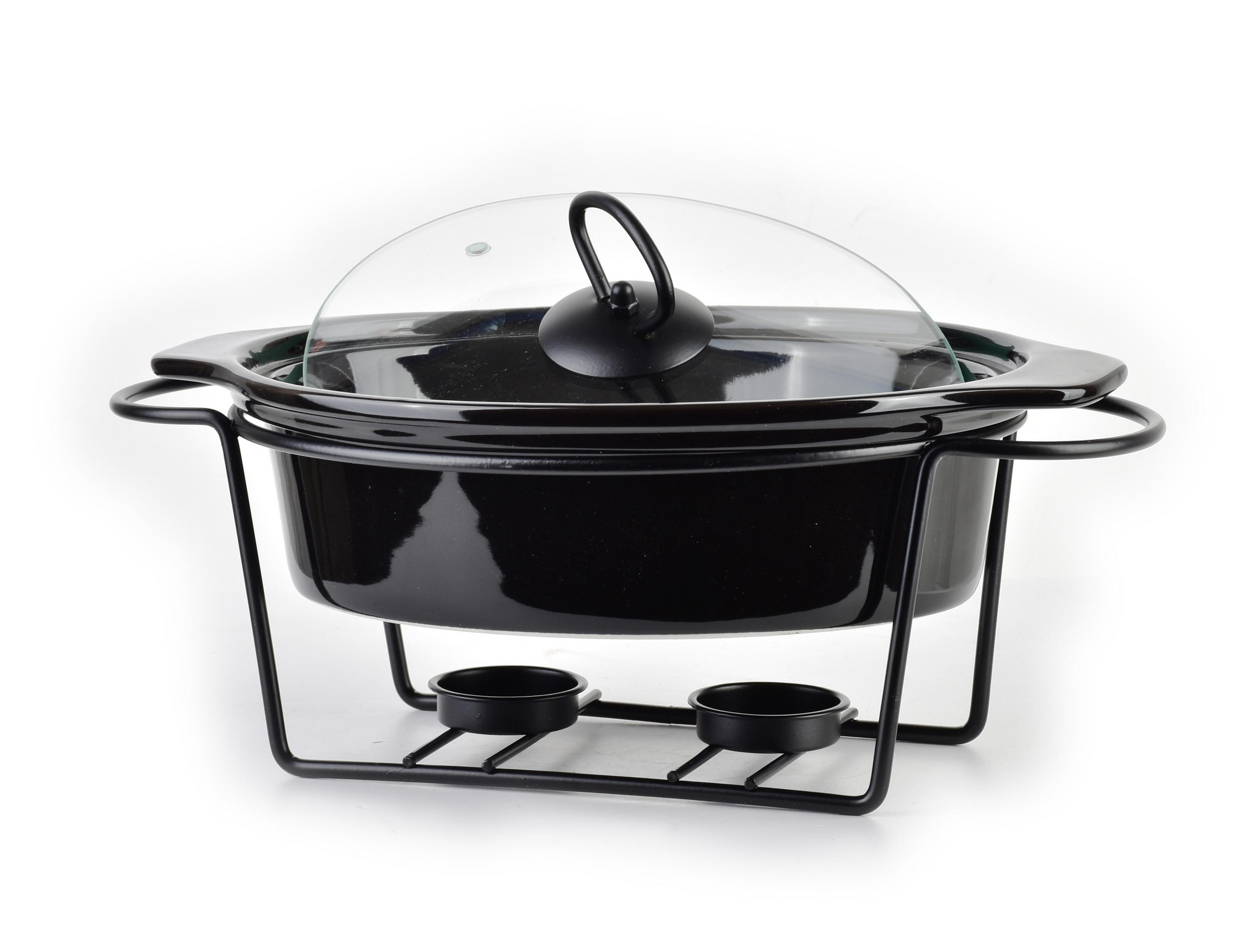 AUFLAUFFORM Modern Kitchen Schwarz 31/22/12 cm Keramik - Schwarz, Keramik (22/12/31cm) - Mondex