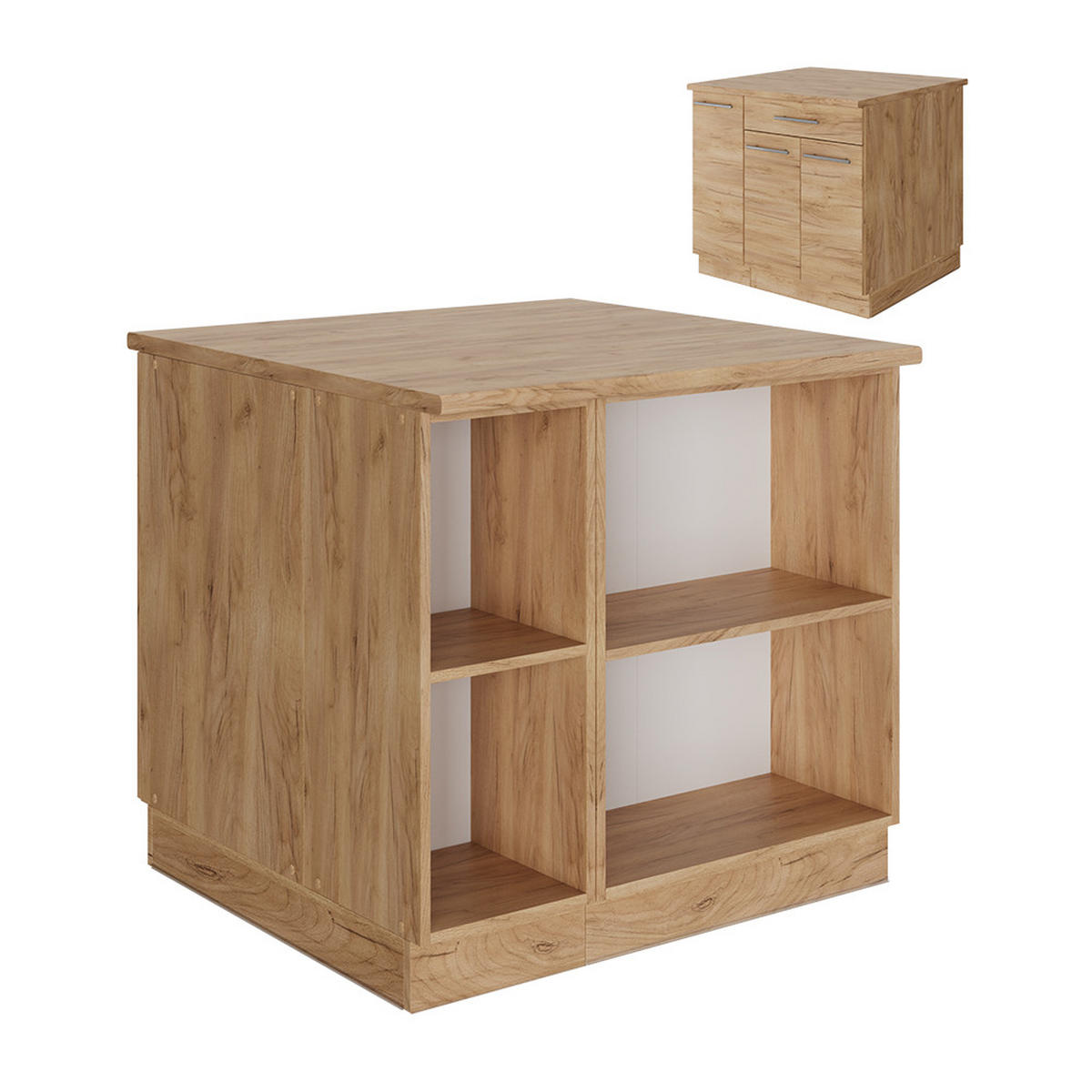 Honigeiche, Holzwerkstoff (90/82/60cm) - Vicco