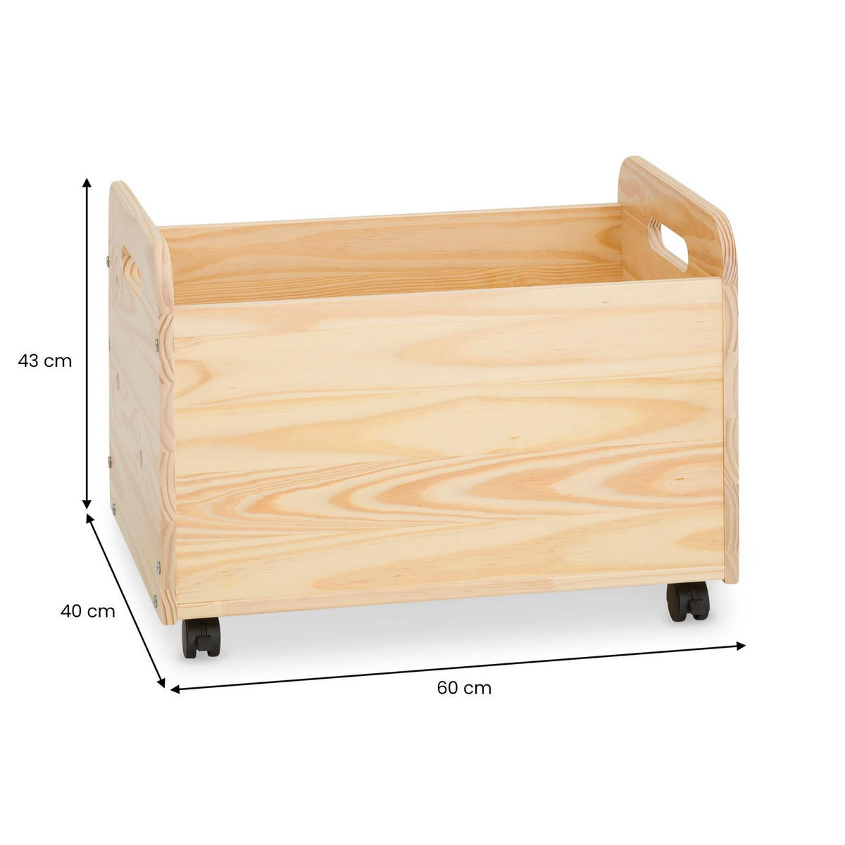 SPIELZEUGKISTE BENJAMIN - Naturfarben, Holz (60/43/40cm) - IDIMEX