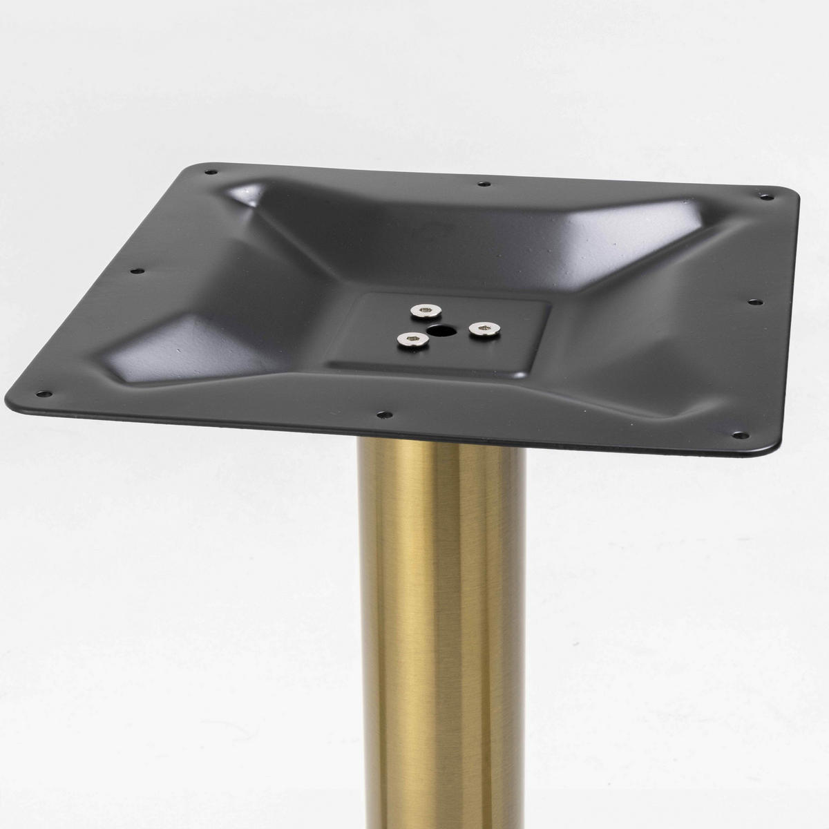 TISCHBEIN, Gold - Gelb, Metall (45/72/45cm) - Oviala