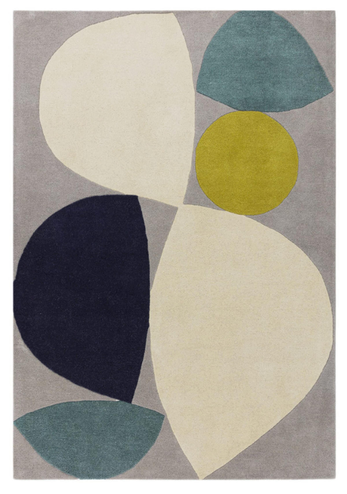 TEPPICH handgetuftet HORIZON Blau 160 x 230 cm - Blau, Naturmaterialien (160/230cm) - Novatrend