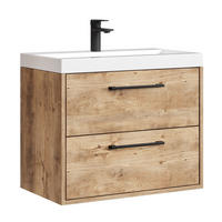 BADMÖBEL-SET Florence 2 Teile Kastanien Eiche - 60 x 35 x 51 cm - Kastanienfarben/Eichefarben, Holz (60/51/35cm) - Badplaats