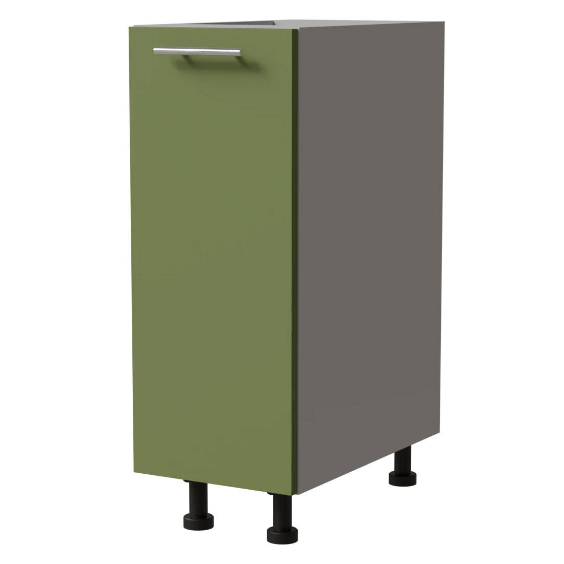 Feldmann-Wohnen Unterschrank Grün, Grau 30x82x50 cm