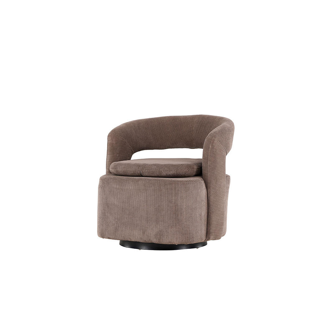 SESSEL, Laurel, Braun, Metall / Stoff, 69 x 72 x 75 cm - Braun, Textil/Metall (69/75/72cm) - ebuy24