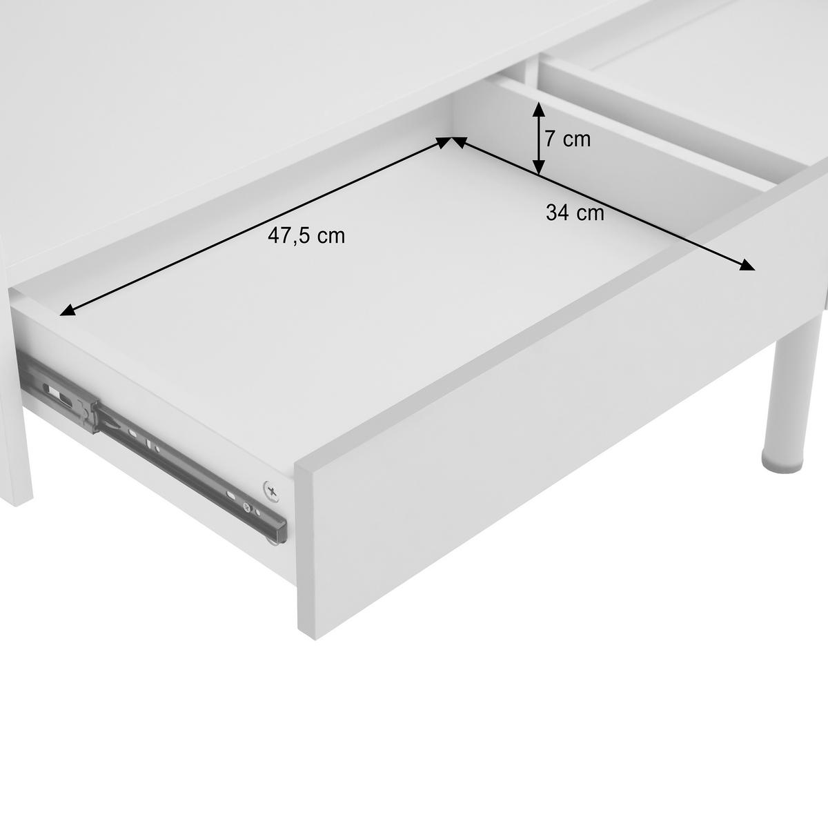 SCHREIBTISCH Boreo mit 2 Schubladen und Aufsatz, 118 cm, Kaschmir+Hellbraun - Hellbraun/Kaschmir, Metall (58/118/118cm) - Beautysofa