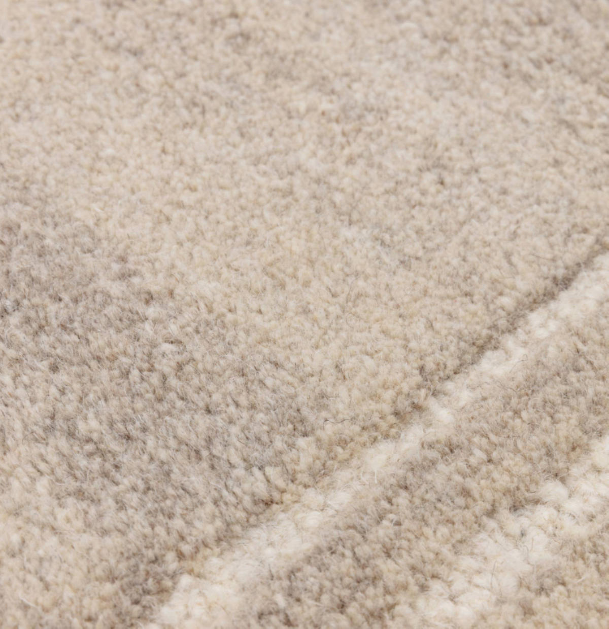 TEPPICH modern reine Wolle LORO Beige 160 x 230 cm - Beige, Naturmaterialien (160/230cm) - Novatrend